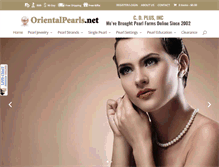 Tablet Screenshot of orientalpearls.net